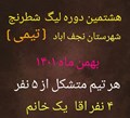 برگزاری هشتمین دوره لیگ شطرنج شهرستان نجف آباد (تیمی)